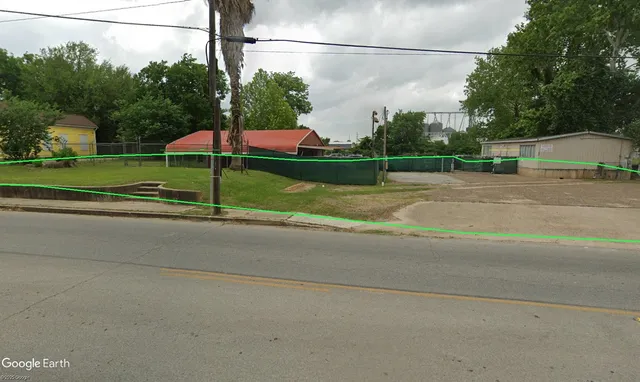 a view of a city street with a road