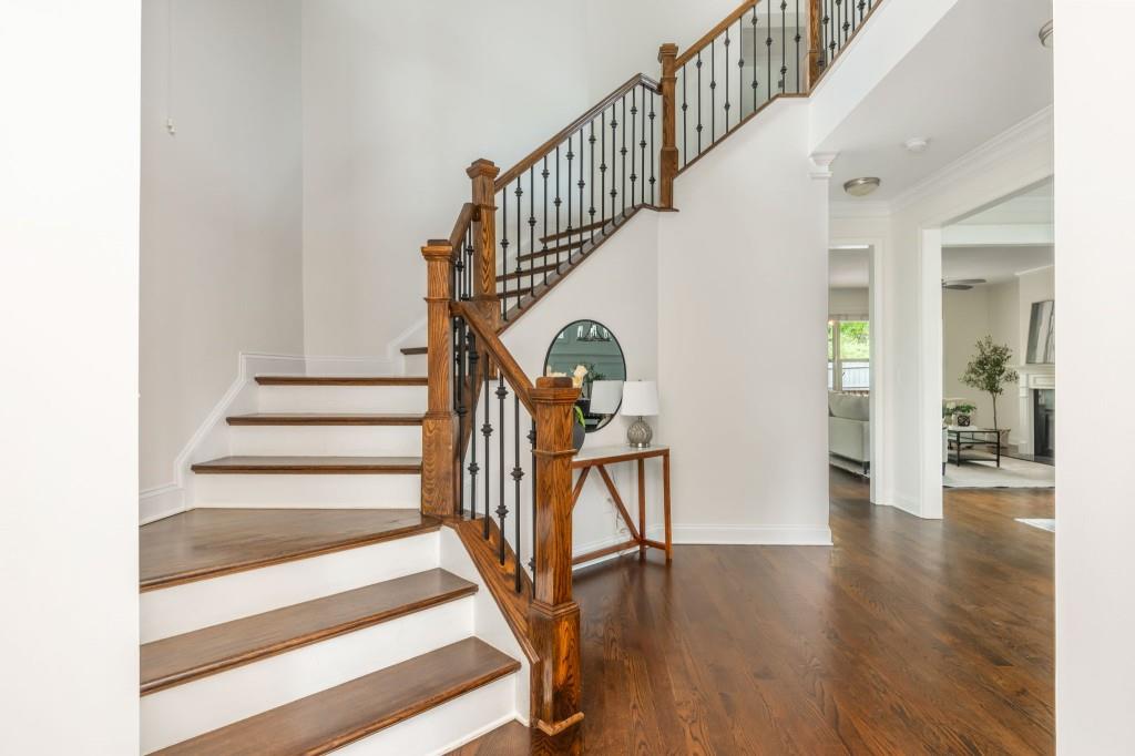 371 Hooper Street Southeast Atlanta, GA 30317 - Photo 4 of 29 a view of entryway and hall with wooden floor