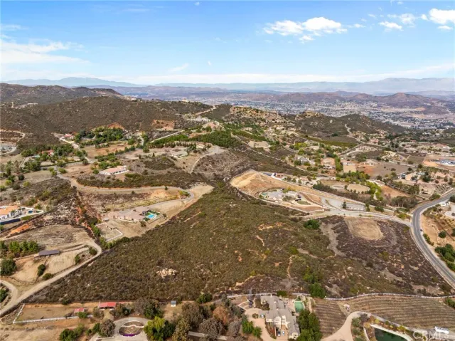 a view of city and mountain