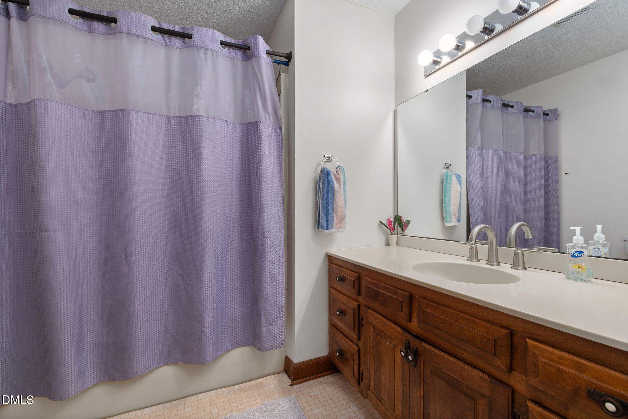 2024 Angier Road Fuquay-Varina, NC 27526 - Photo 16 of 35 a bathroom with a double vanity sink and a mirror