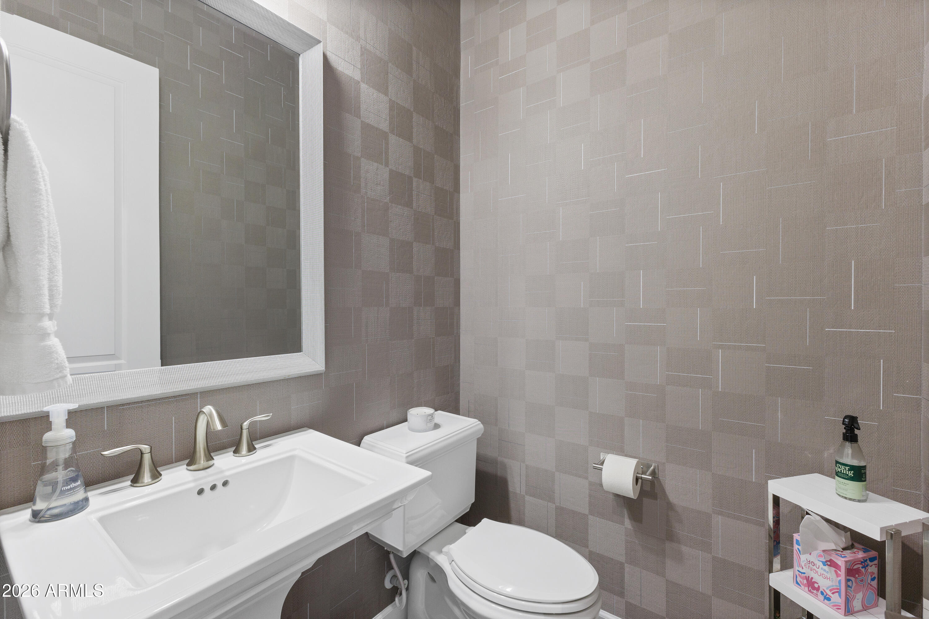 28803 North Sandal Court Rio Verde, AZ 85263 - Photo 31 of 85 a bathroom with a sink mirror and toilet