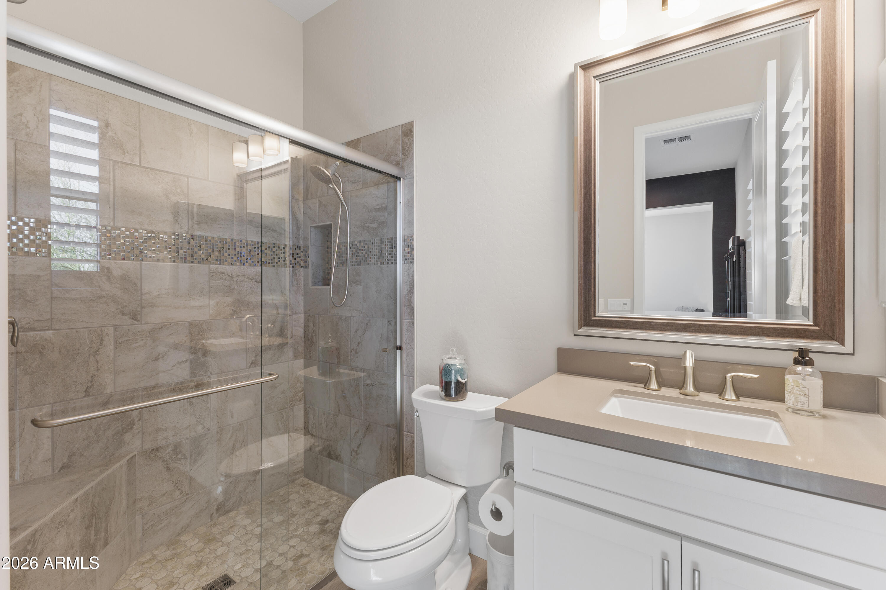 28803 North Sandal Court Rio Verde, AZ 85263 - Photo 37 of 85 a bathroom with a sink a toilet and shower
