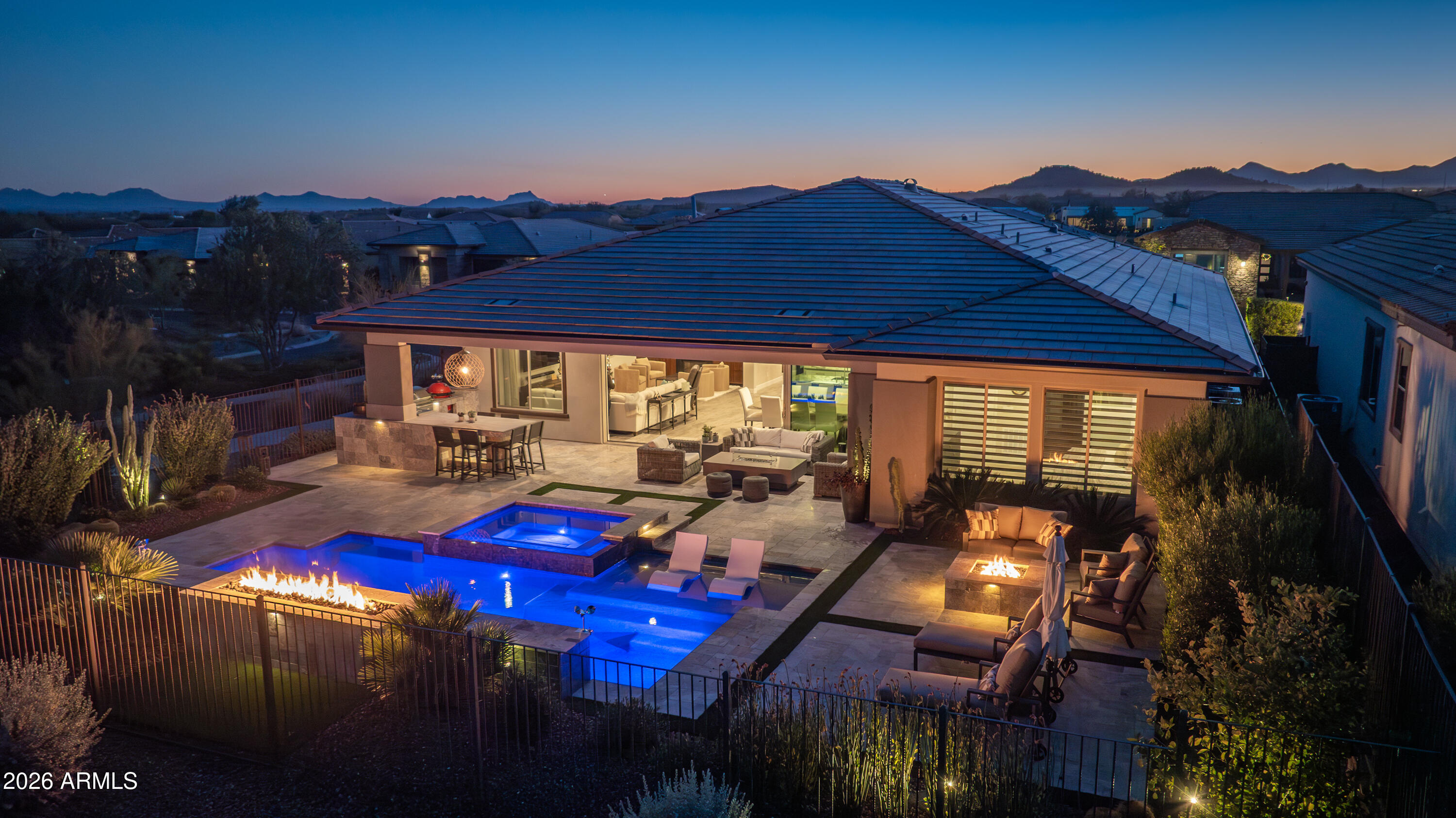 28803 North Sandal Court Rio Verde, AZ 85263 - Photo 74 of 85 a view of swimming pool with seating area
