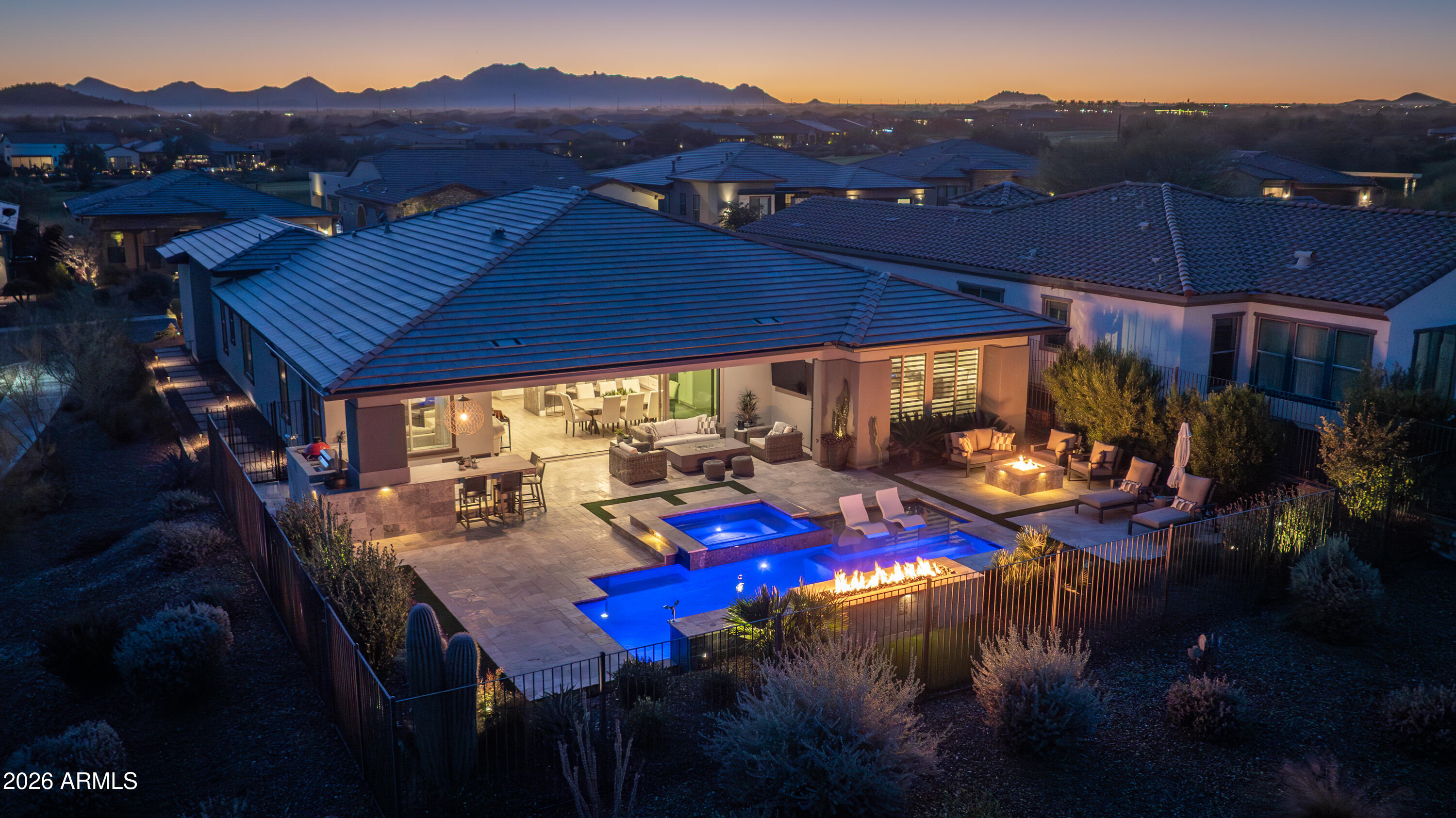 28803 North Sandal Court Rio Verde, AZ 85263 - Photo 75 of 85 a view of an outdoor sitting area with swimming pool