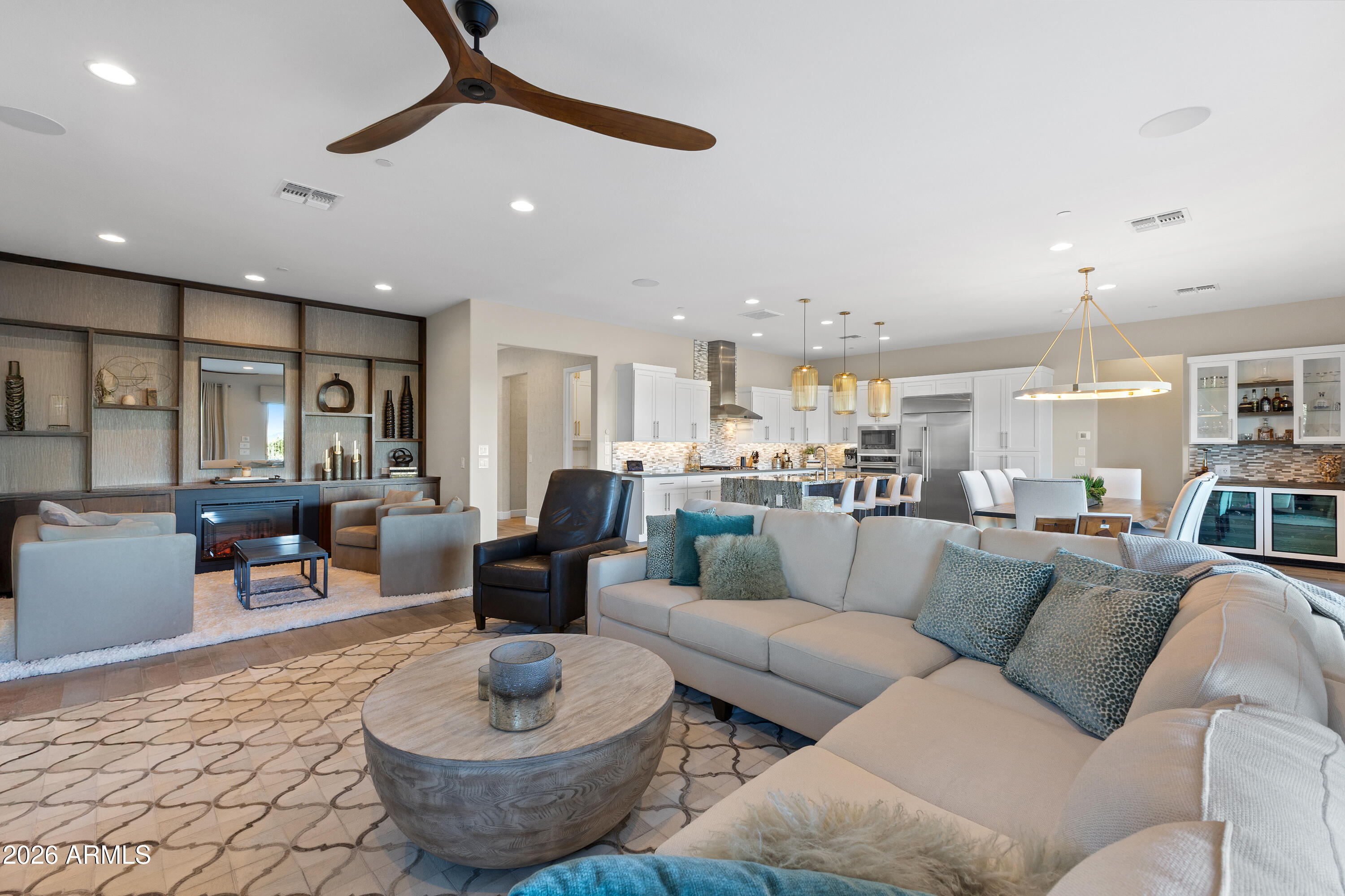 28803 North Sandal Court Rio Verde, AZ 85263 - Photo 7 of 85 a living room with furniture and a view of kitchen