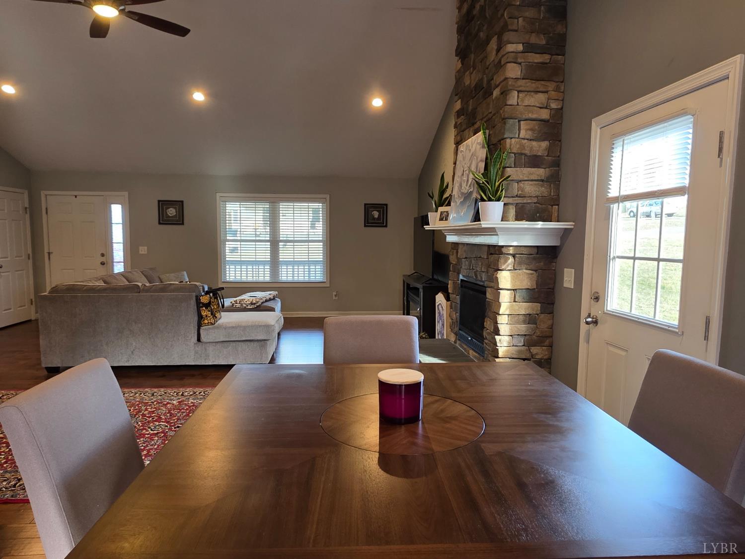 424 Patrick Street Lynchburg, VA 24501 - Photo 6 of 30 a living room with furniture and a fireplace