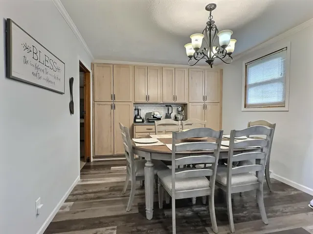 a view of sink and mirror