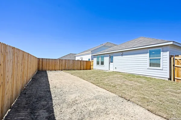 a backyard of a house