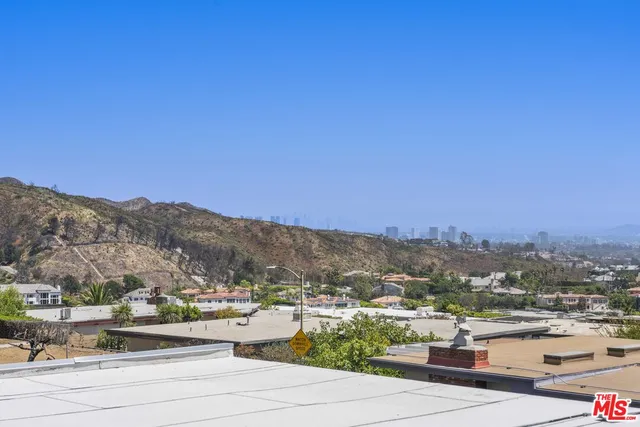 a view of city from balcony