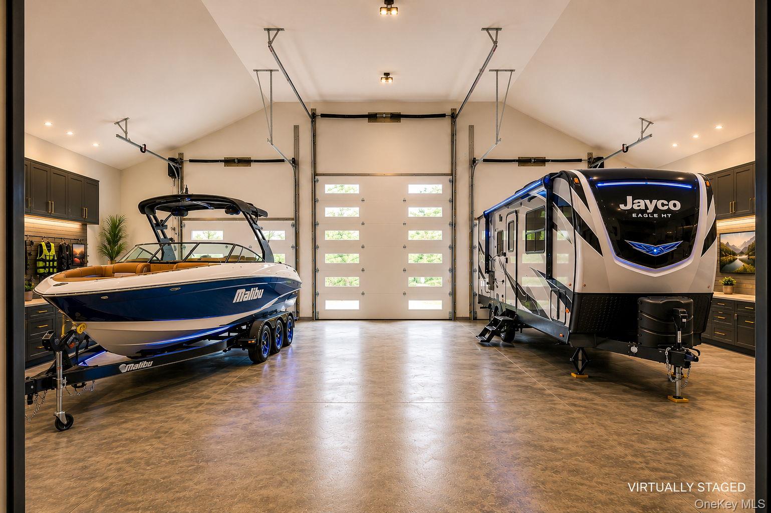 128 St Elmo Road Wallkill, NY 12589 - Photo 31 of 45 Virtually staged. Boat and RV have s been digitally added to show the room's potential scale and layout."