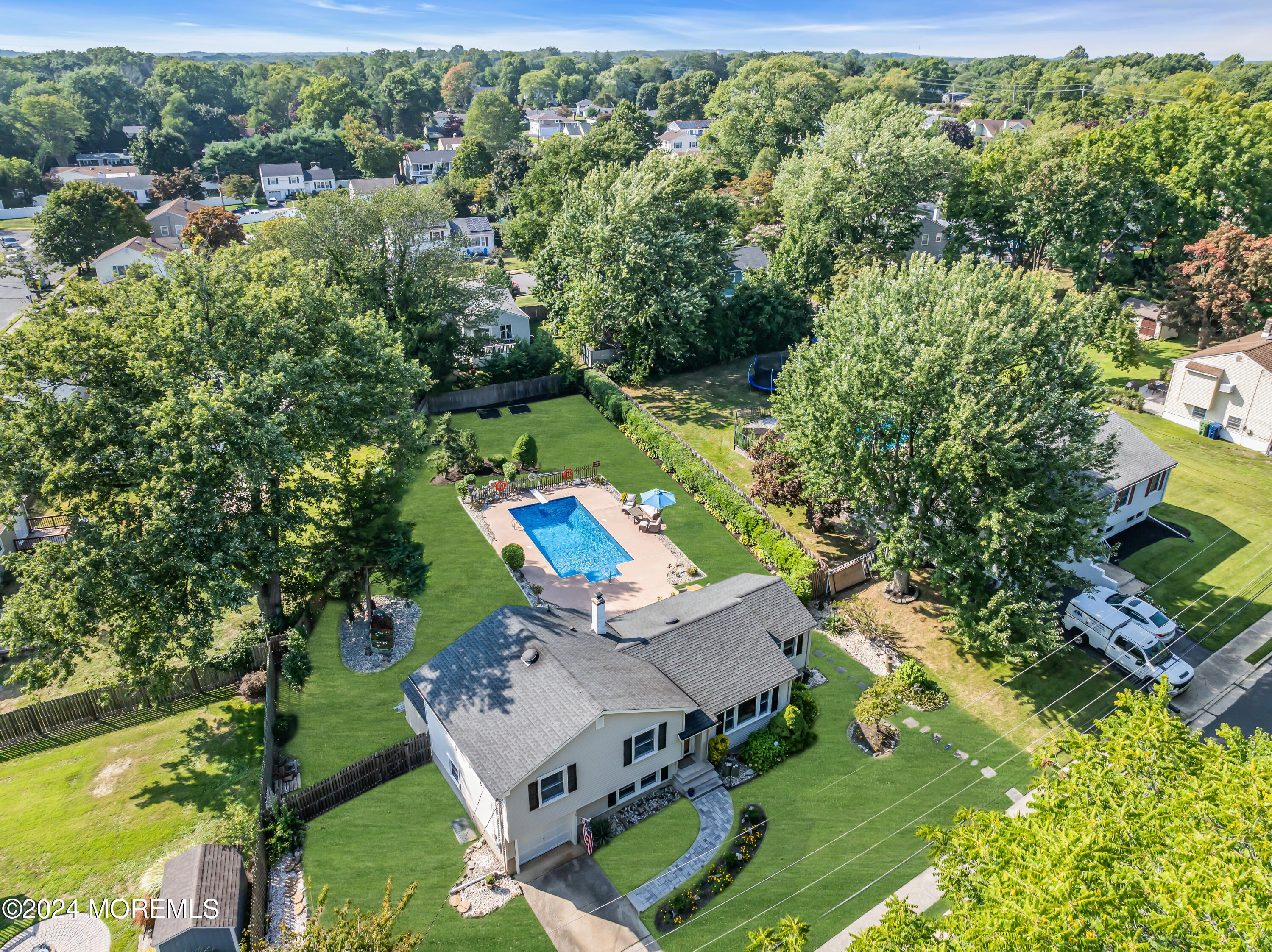 111 Remsen Mill Road Neptune Township, NJ 07753 - Photo 73 of 80 an aerial view of a house with a yard