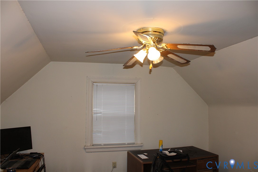 1215 Whitby Road Richmond, VA 23227 - Photo 10 of 13 Office area with lofted ceiling and a ceiling fan