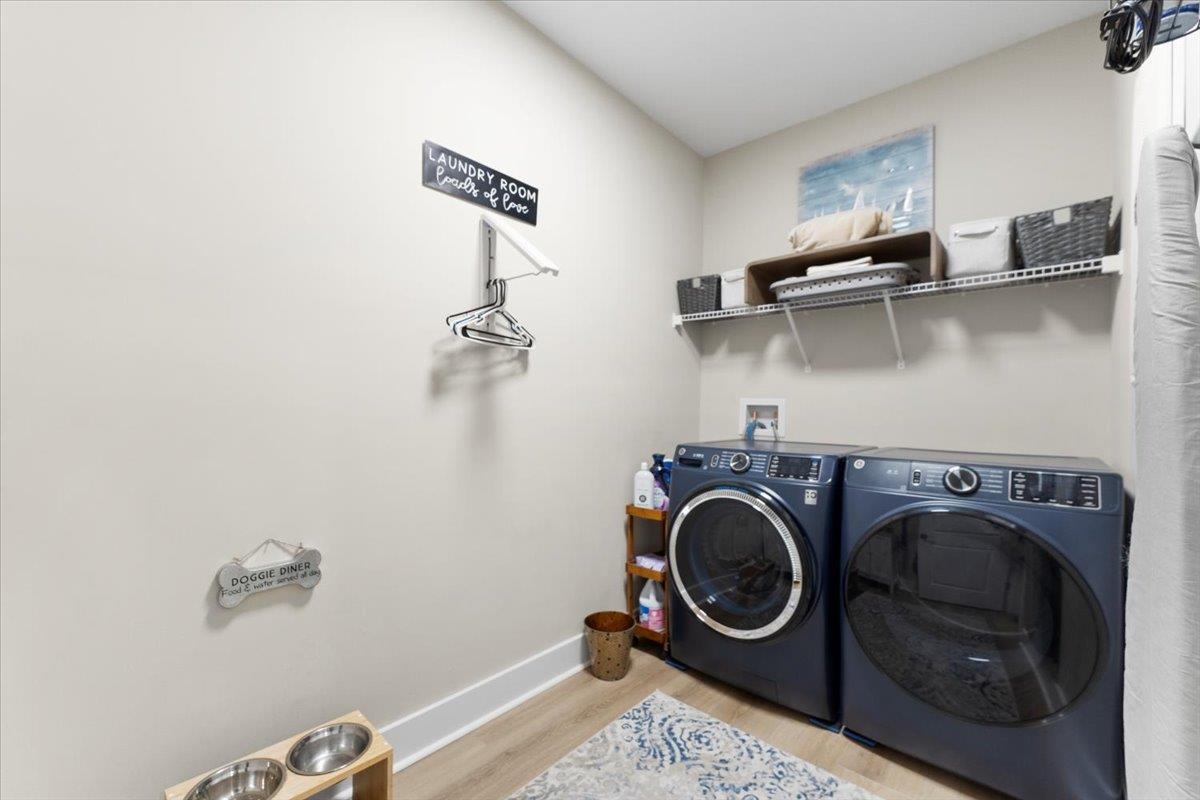 633 West Pope Road St. Augustine, FL 32080 - Photo 27 of 43 a utility room with dryer and washer
