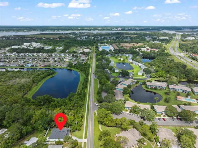 a view of an outdoor space and a lake view