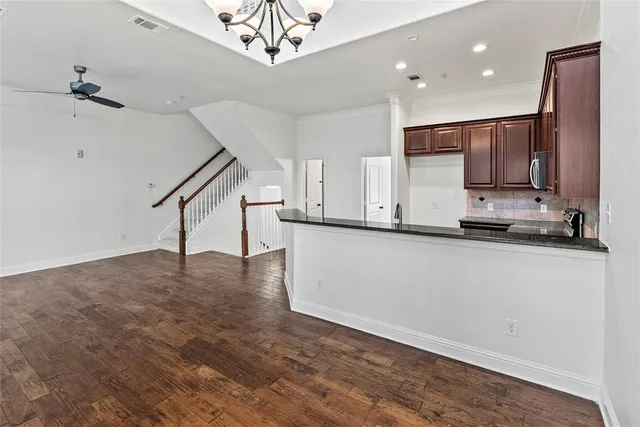 a view of a building with a street