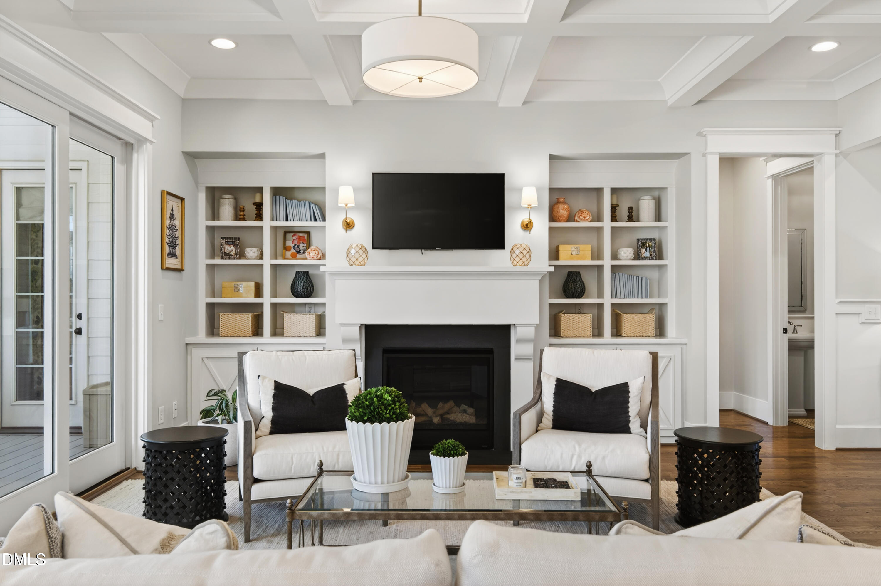 1820 Center Ridge Drive Apex, NC 27502 - Photo 24 of 66 Family Room/Gas Fire/Built ins