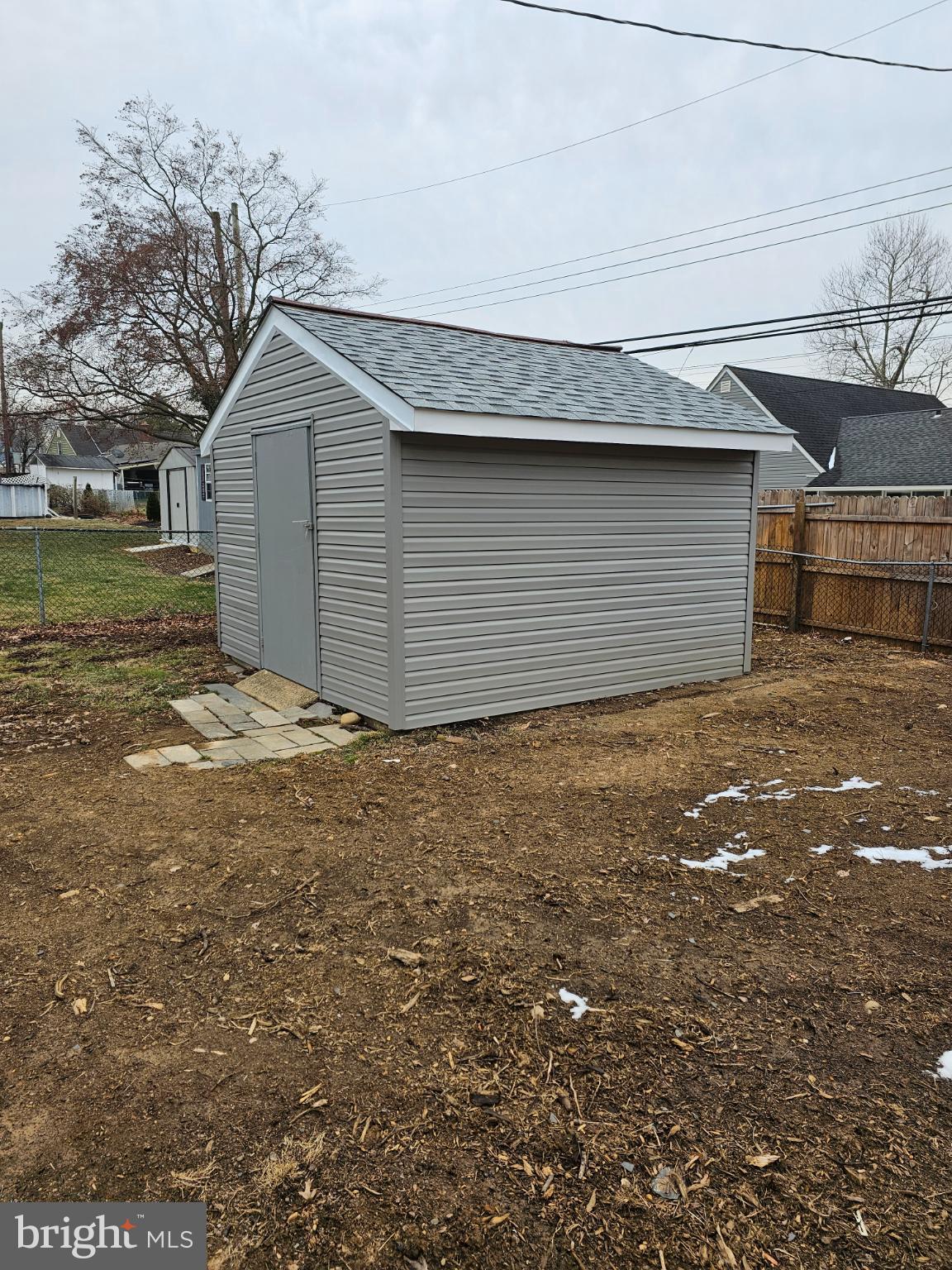 65 Silverspruce Road Levittown, PA 19056 - Photo 23 of 24 Matching storage shed in fenced rear yard.