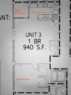 $3,400 | 6701 Biscayne Boulevard, Unit 303, Miami, FL 33138