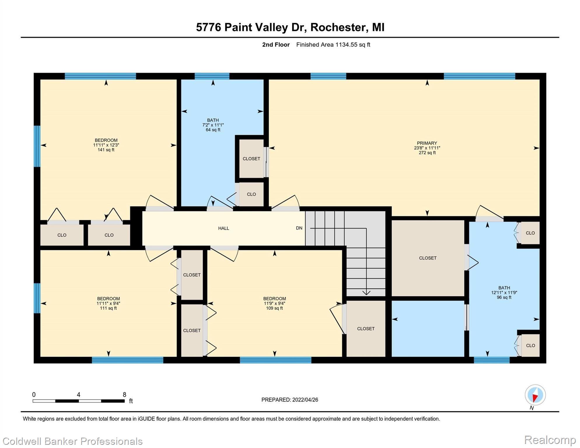 5776 Paint Valley Drive Rochester, MI 48306 - Photo 30 of 30 5776-Paint-Valley-Dr Upper Floor Plan.jpg