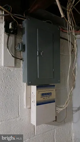 a close view of water heater room