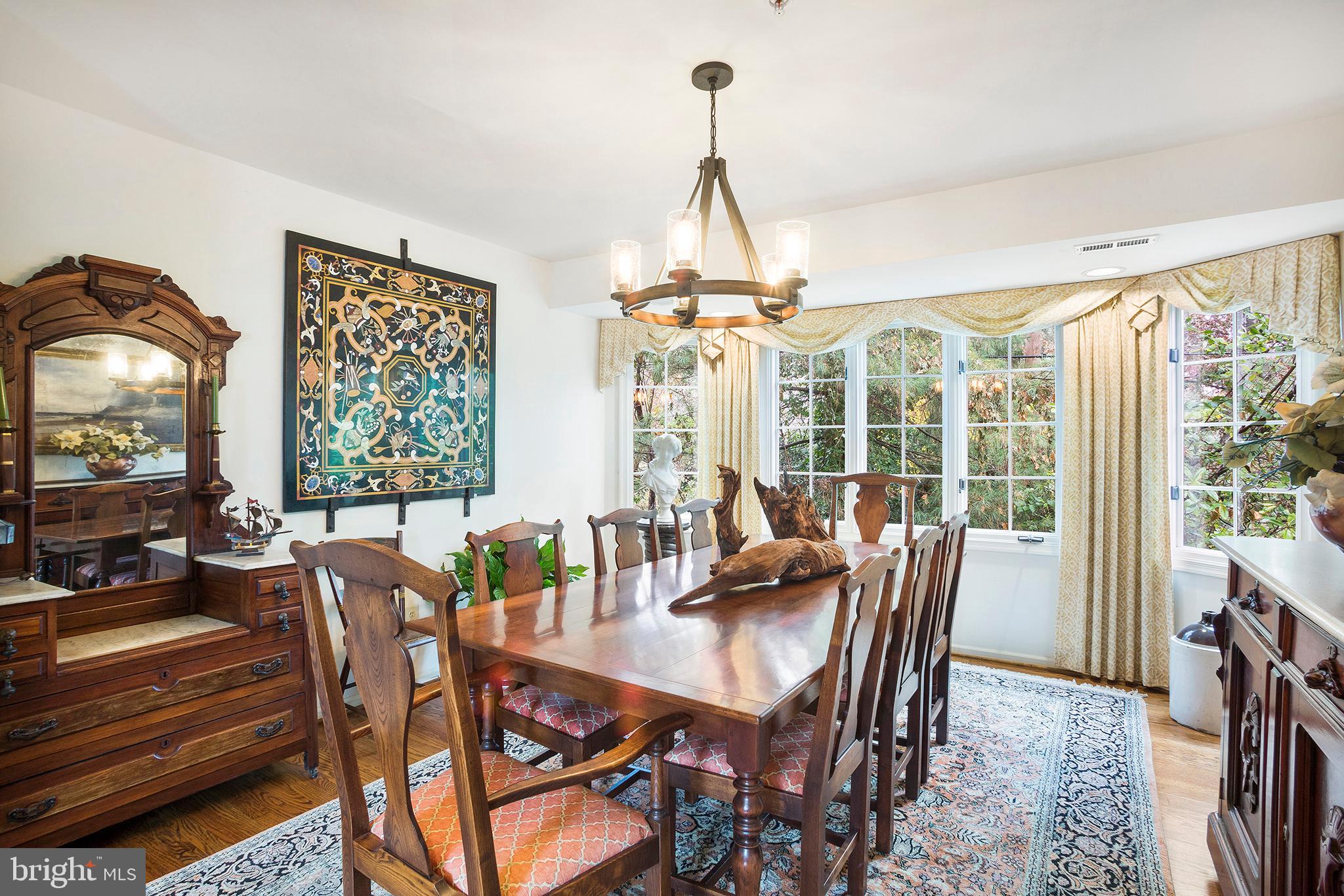 36 Clwyd Road Bala Cynwyd, PA 19004 - Photo 3 of 28 a view of a dining room with furniture window and outside view