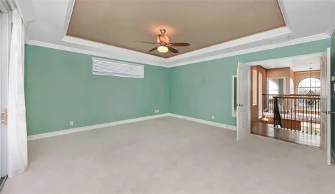 a view of an entryway with a door