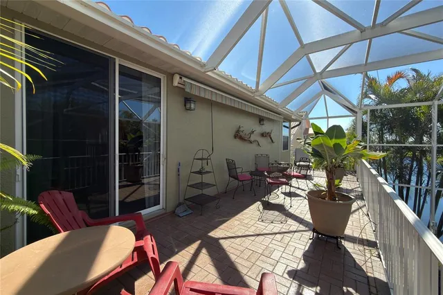 a view of a lake with houses