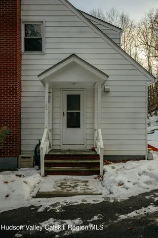 a front view of a house