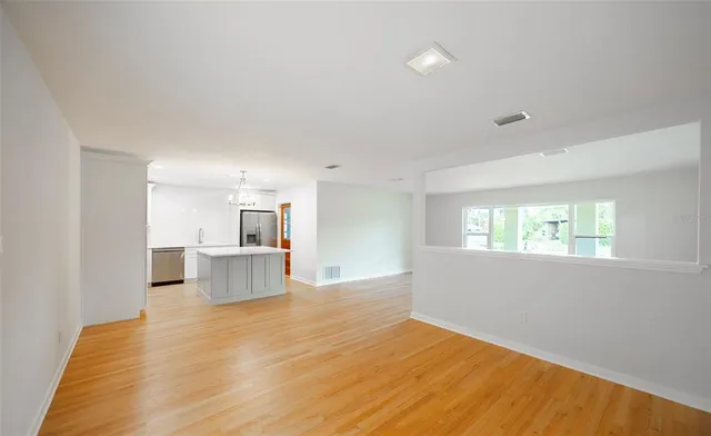 a very nice looking room with a large window