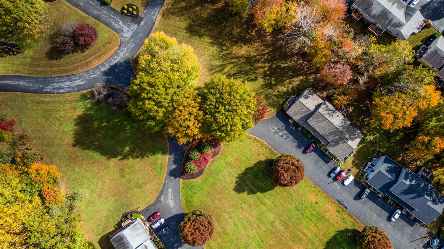 102 Goose Ridge Drive Forest, VA 24551 - Photo 57 of 57 a aerial view of a house with swimming pool and large trees