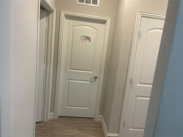 a view of a closet area