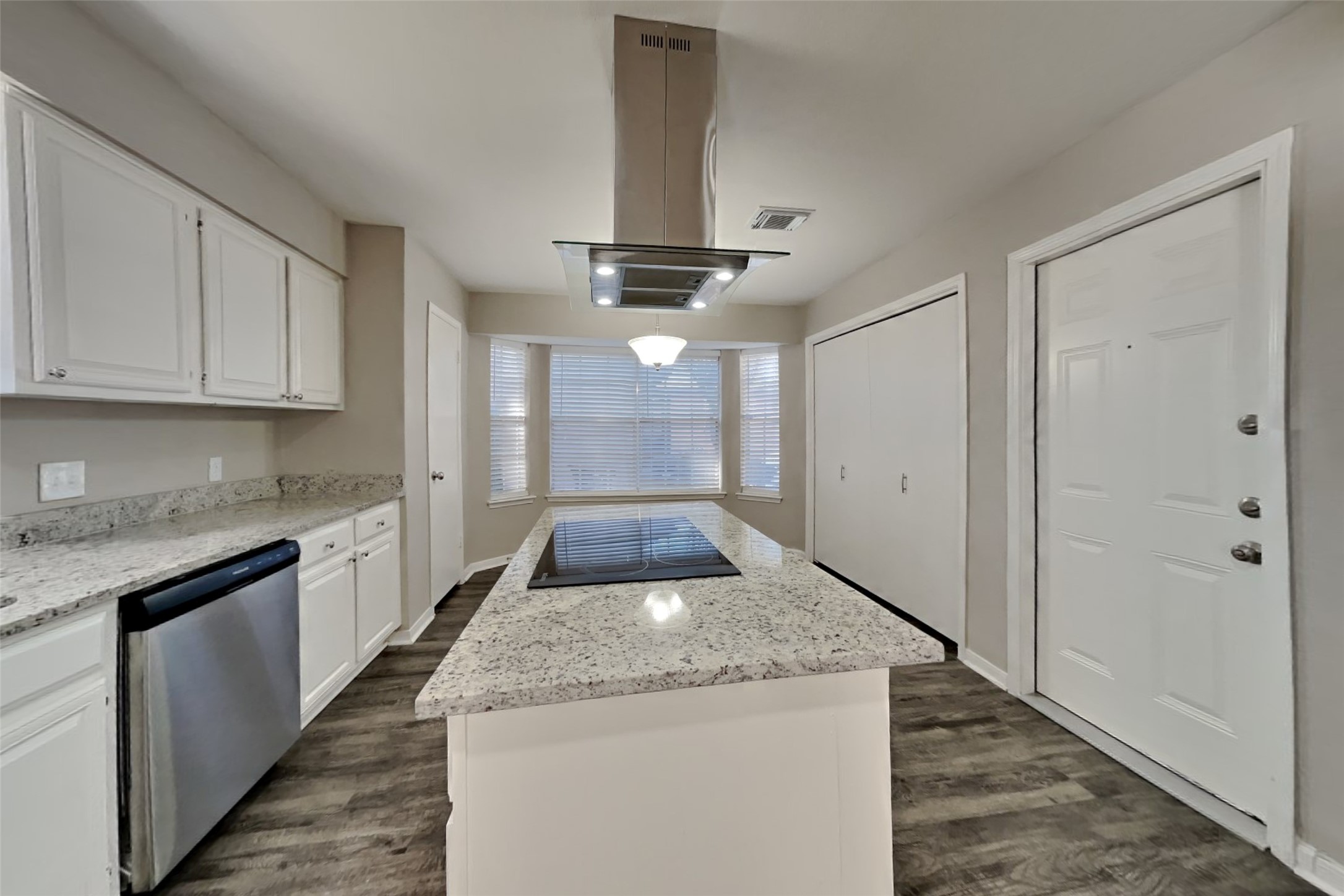 9615 Orangevale Drive Spring, TX 77379 - Photo 5 of 21 a kitchen with granite countertop a sink stainless steel appliances granite counter tops and a view of living room