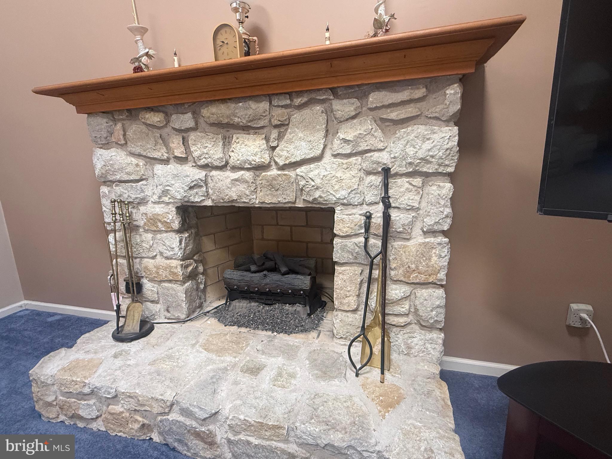 418 Welsford Road Fairless Hills, PA 19030 - Photo 12 of 21 Stone Fireplace