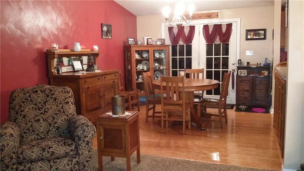 64 Taylorstown Ridge Road Claysville, PA 15323 - Photo 6 of 13 Wood flooring and French doors.