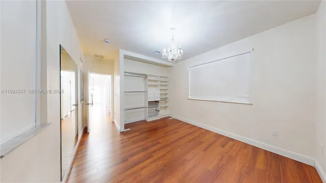 a view of an empty room