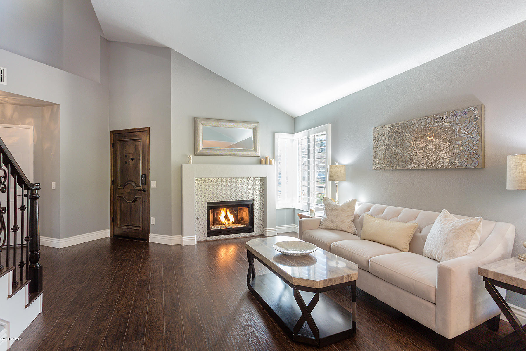 15317 Rains Court Moorpark, CA 93021 - Photo 4 of 34 a living room with furniture and a fireplace