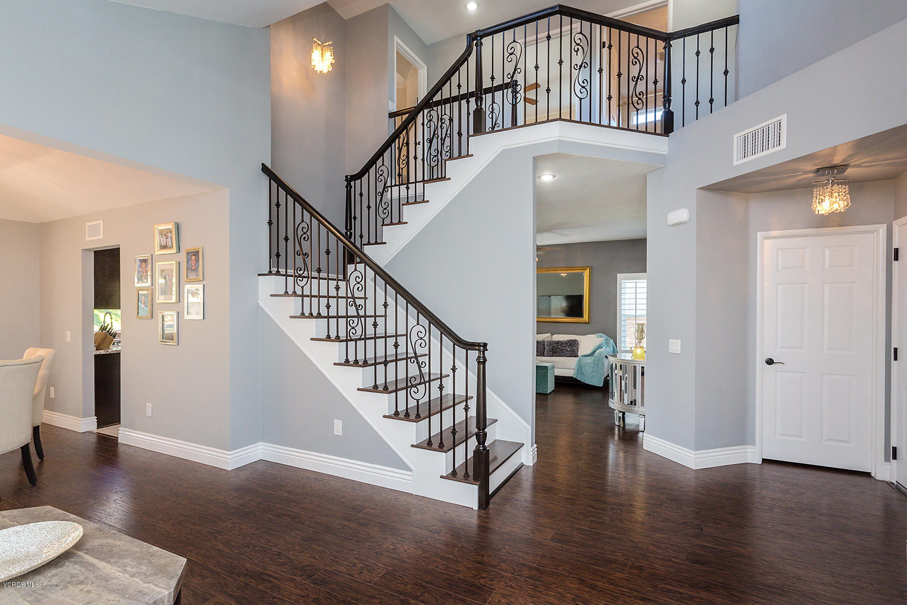 15317 Rains Court Moorpark, CA 93021 - Photo 7 of 34 a view of entryway and hall with wooden floor