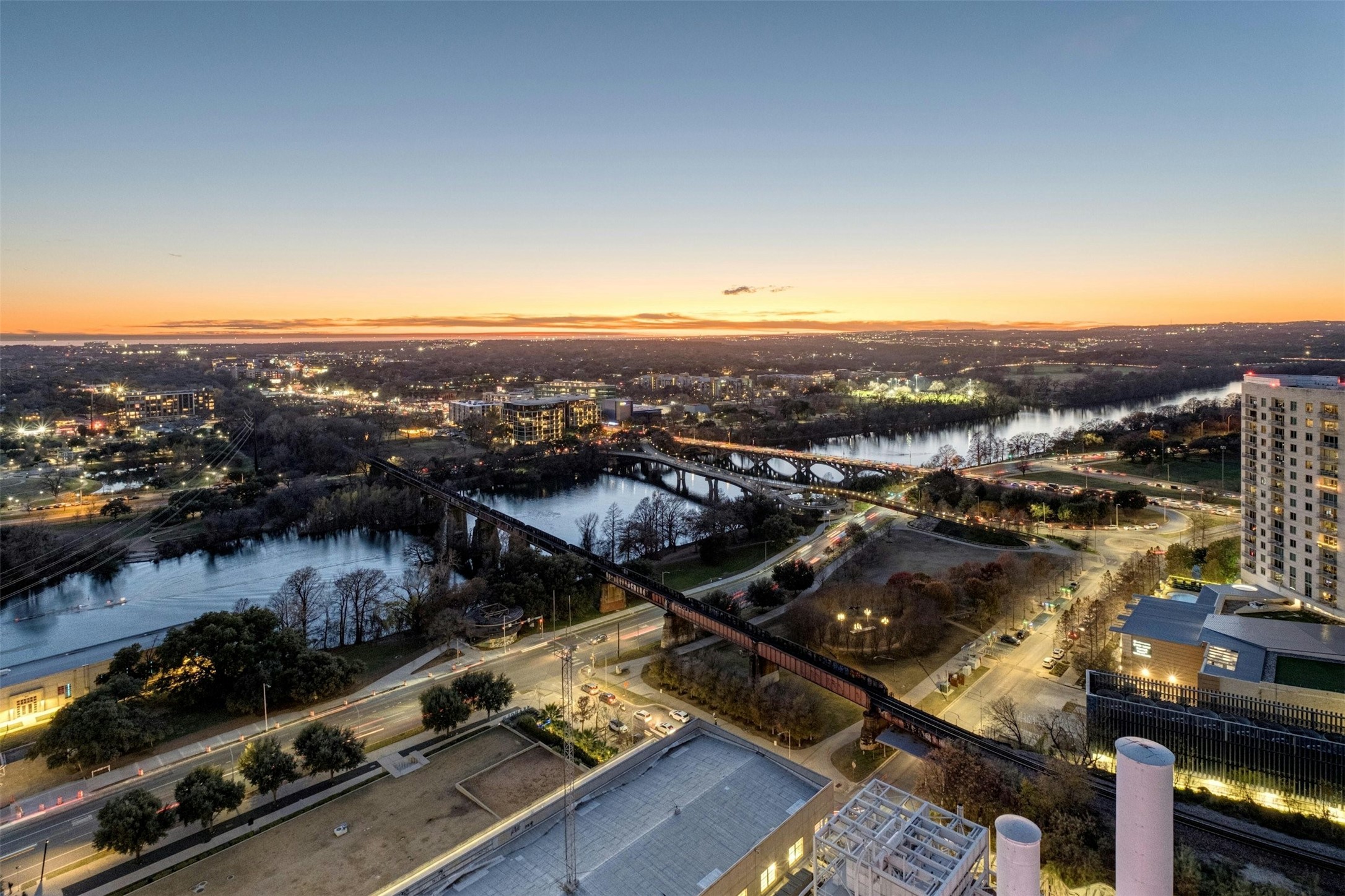 222 West Avenue, Unit 2201 Austin, TX 78701 - Photo 25 of 37 an aerial view of multiple house