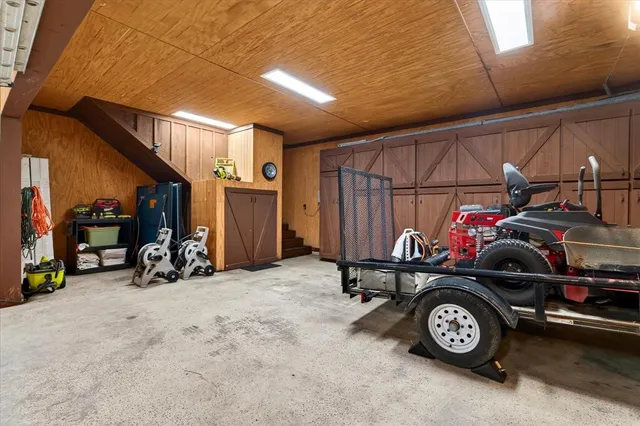 a view of car garage