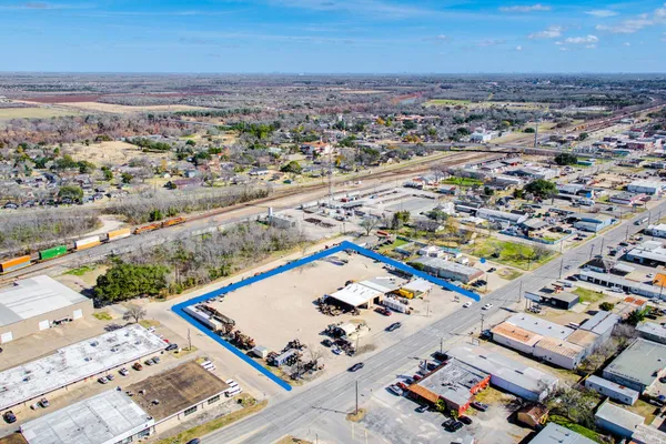 an aerial view of a city