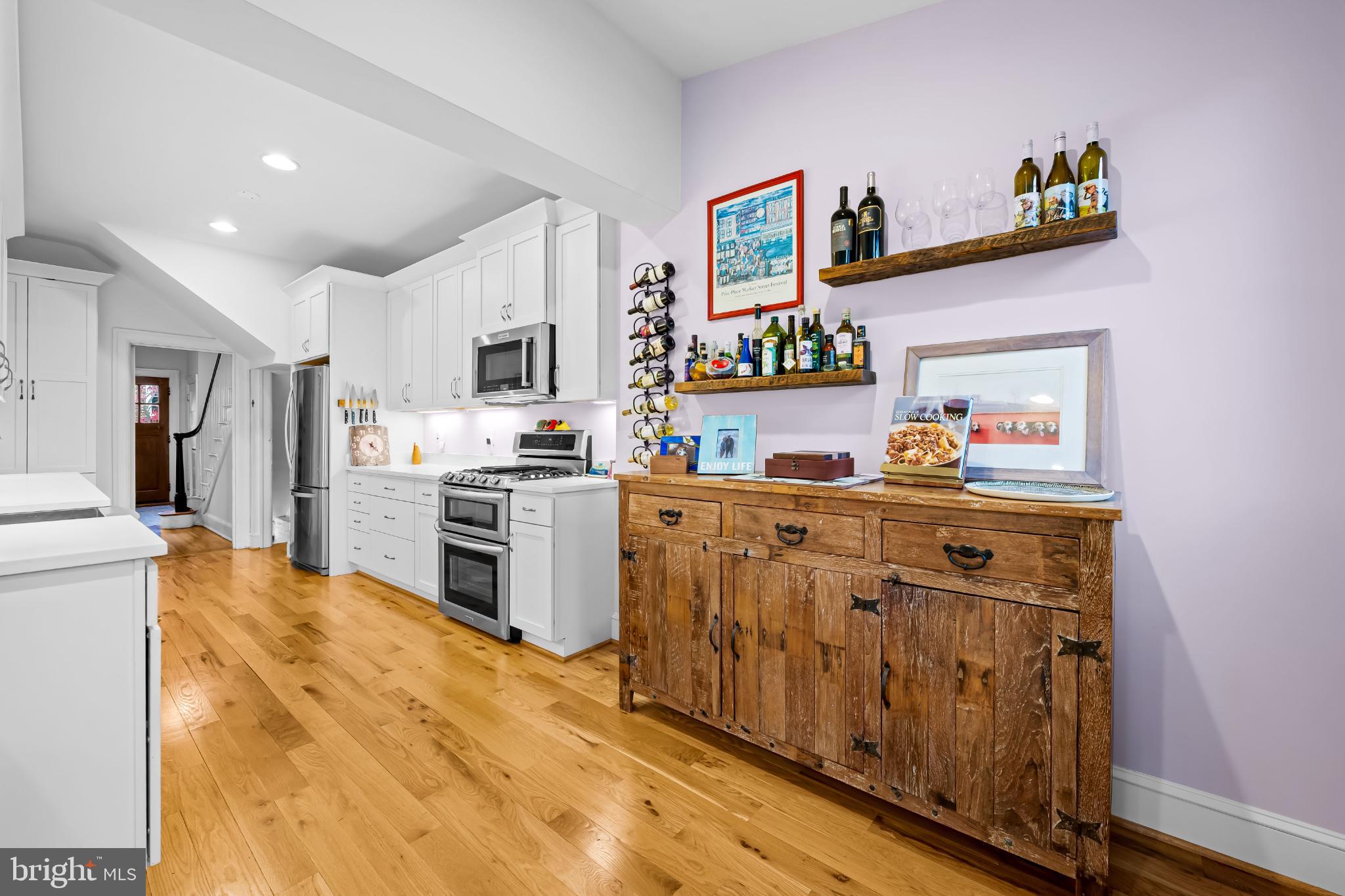3932 Cloverhill Road Baltimore, MD 21218 - Photo 14 of 43 Fully Renovated Spacious Kitchen with Wood Floors