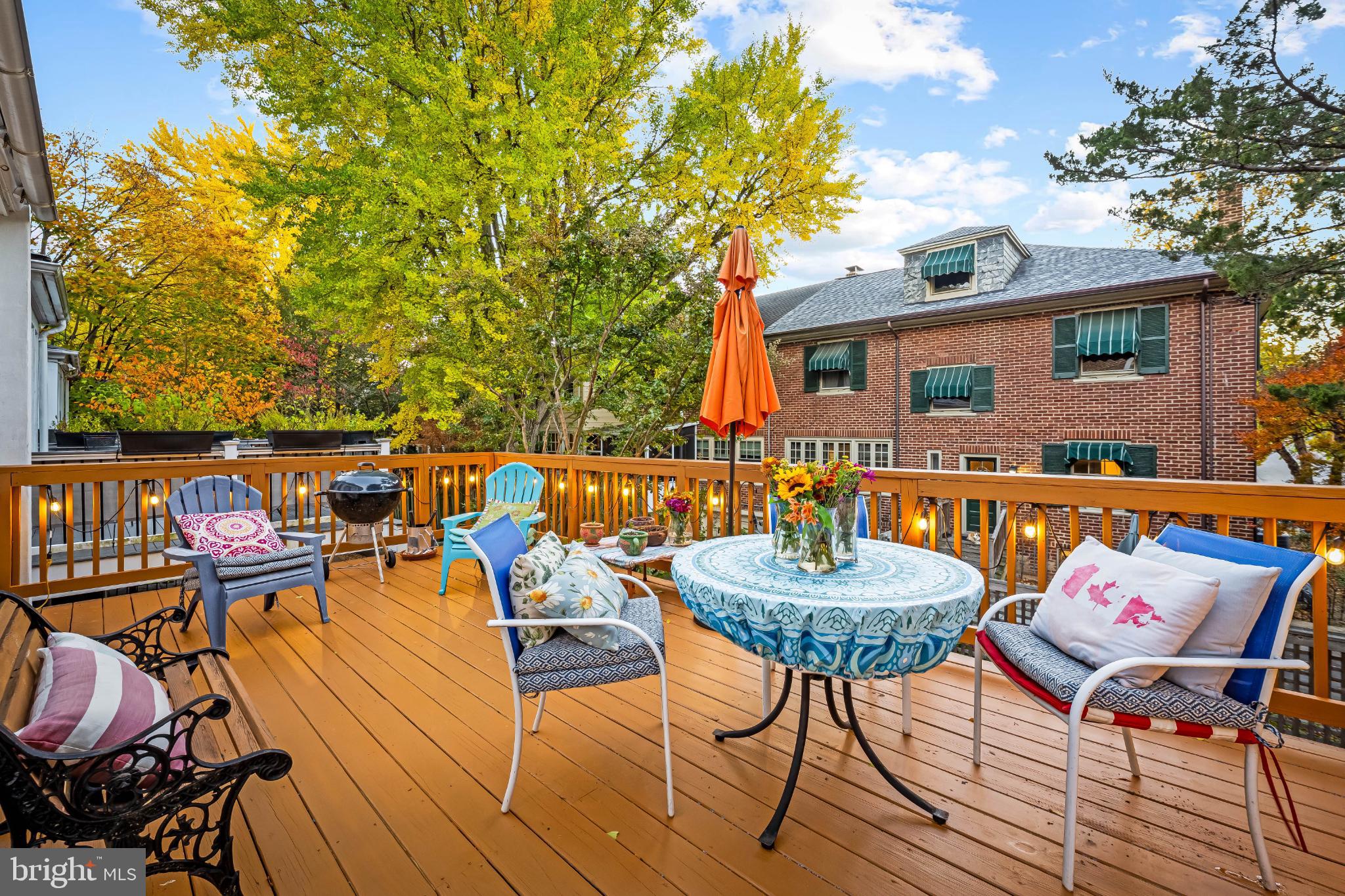 3932 Cloverhill Road Baltimore, MD 21218 - Photo 38 of 43 Large Rear Deck Overlooking the Charming Alleyway