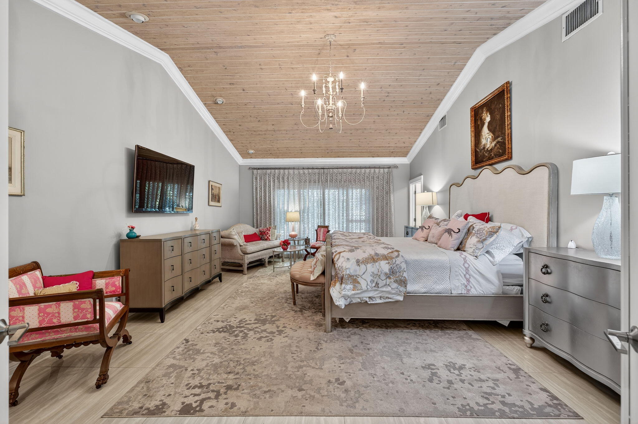 7205 Mandarin Drive Boca Raton, FL 33433 - Photo 27 of 71 a bedroom with furniture and a flat screen tv