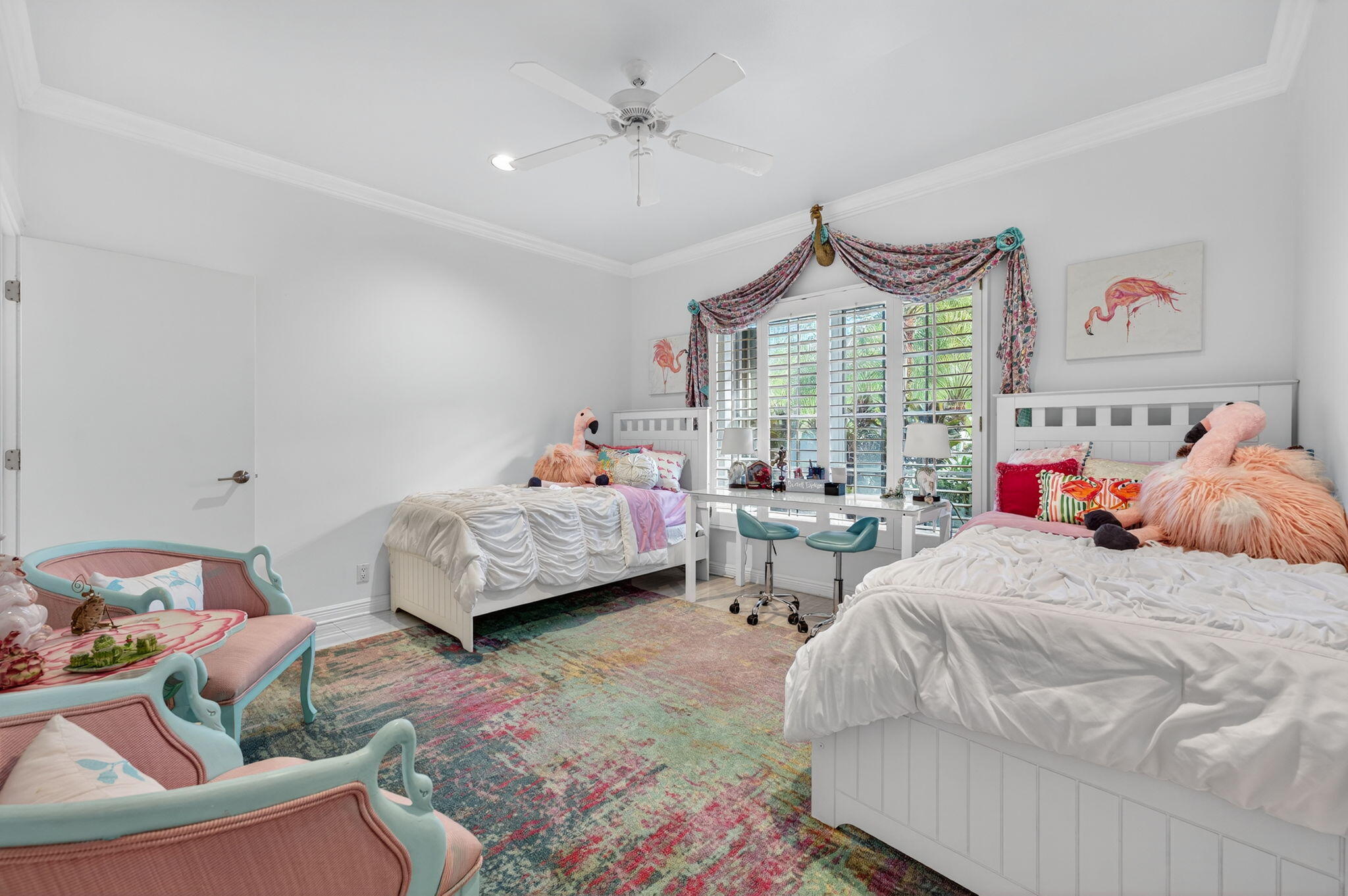 7205 Mandarin Drive Boca Raton, FL 33433 - Photo 41 of 71 a bedroom with bed and a chandelier