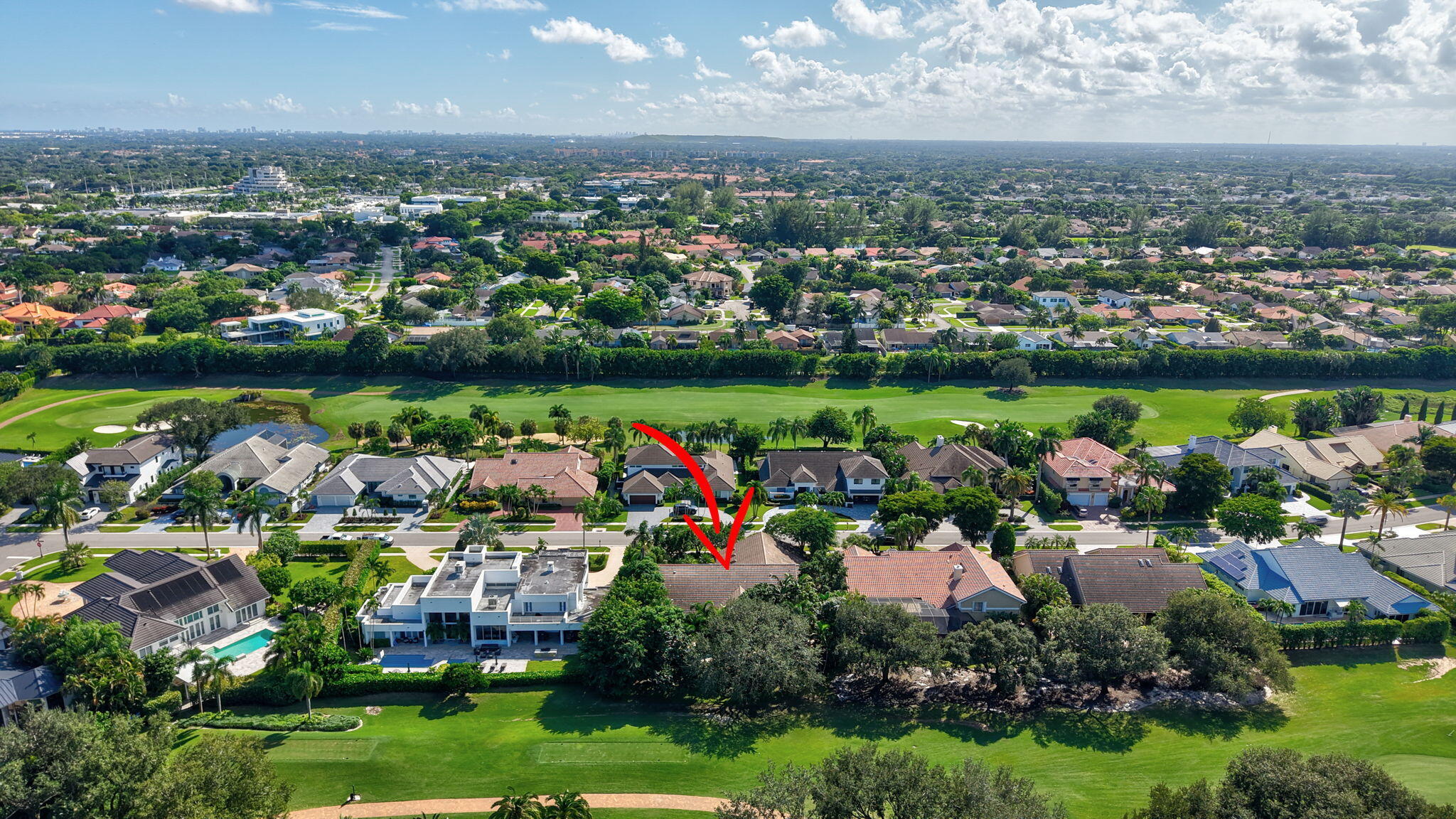 7205 Mandarin Drive Boca Raton, FL 33433 - Photo 64 of 71 an aerial view of a city with lots of residential buildings lake and ocean view
