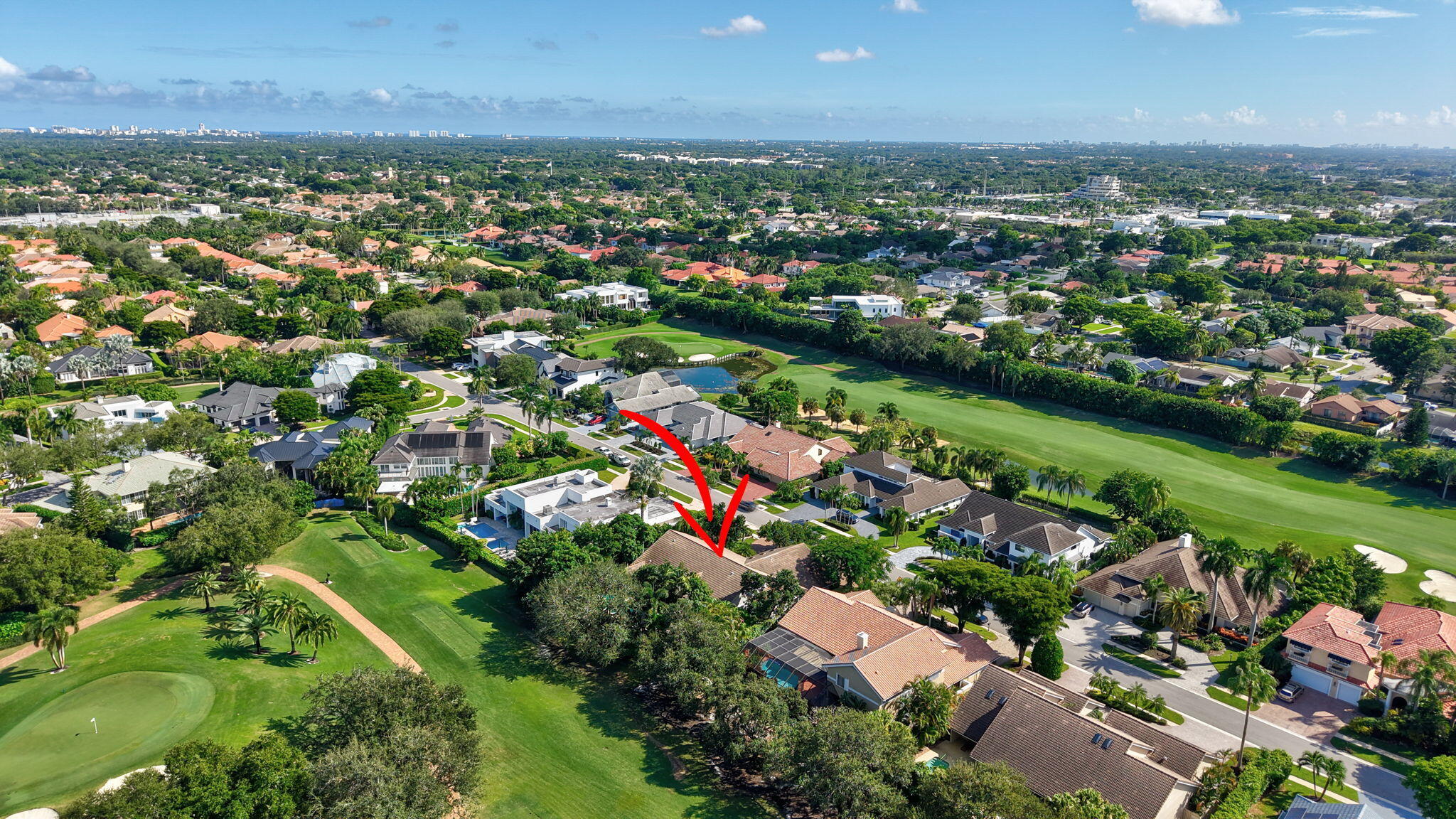 7205 Mandarin Drive Boca Raton, FL 33433 - Photo 65 of 71 an aerial view of residential houses with outdoor space and trees