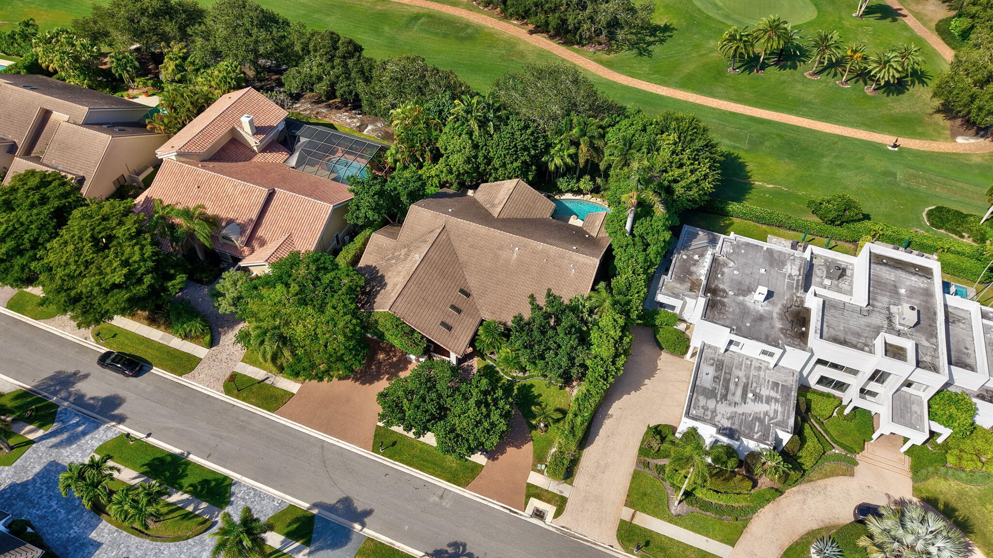 7205 Mandarin Drive Boca Raton, FL 33433 - Photo 67 of 71 an aerial view of a house with a garden