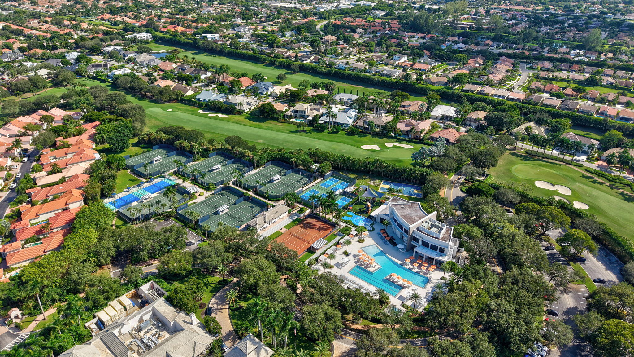 7205 Mandarin Drive Boca Raton, FL 33433 - Photo 70 of 71 an aerial view of residential houses with outdoor space and trees