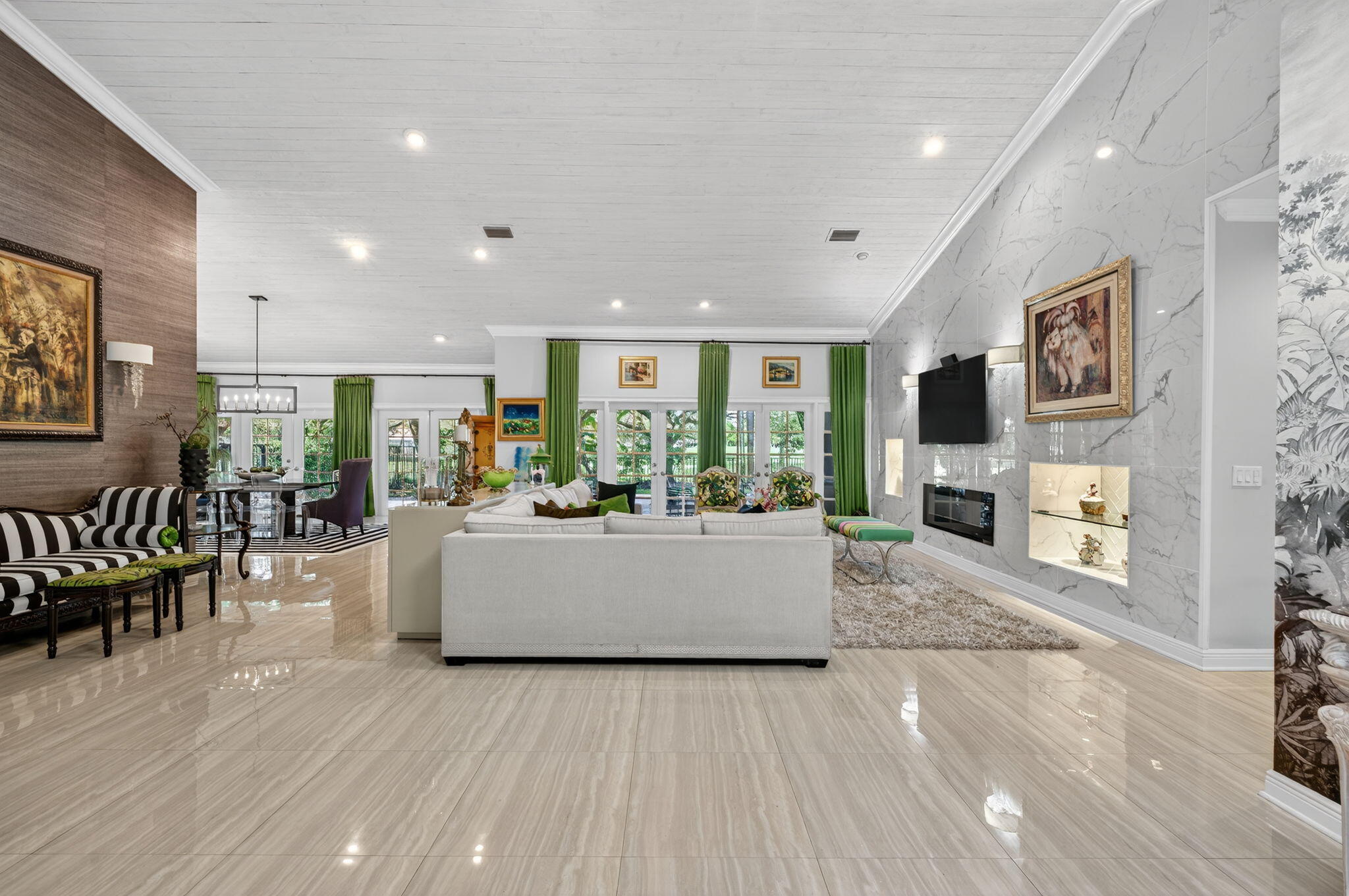 7205 Mandarin Drive Boca Raton, FL 33433 - Photo 8 of 71 a living room with furniture and a wooden floor