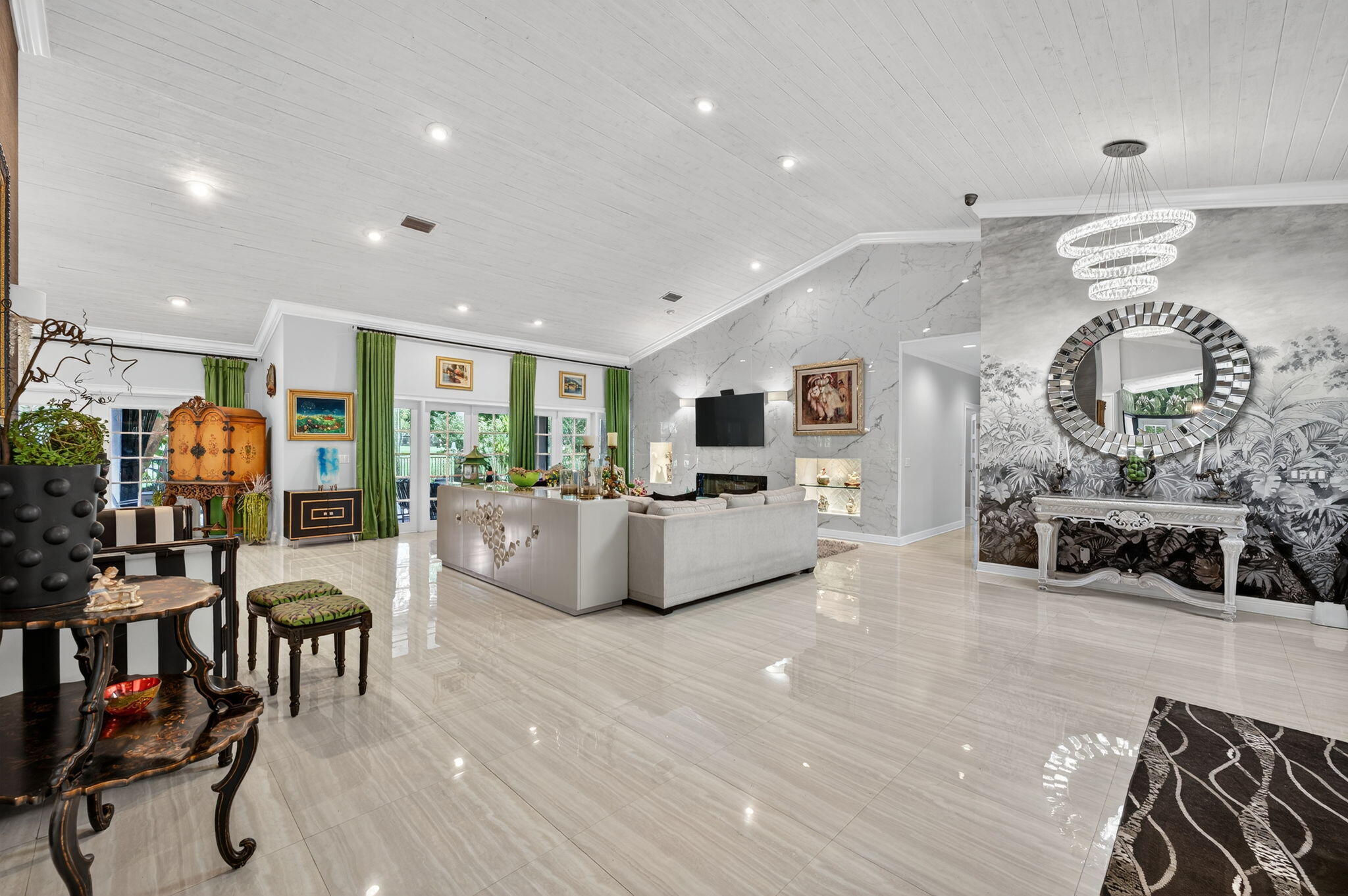 7205 Mandarin Drive Boca Raton, FL 33433 - Photo 10 of 71 a living room with furniture and a flat screen tv